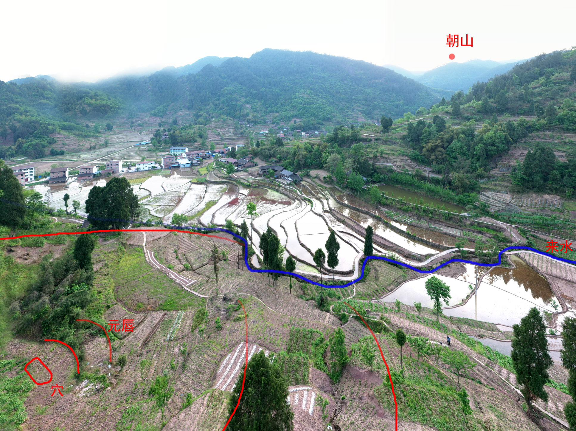 仙人大坐,陈益峰寻龙点穴作品