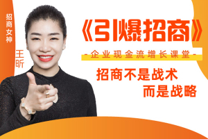 《引爆招商》——企业现金流·规模增长首选课堂