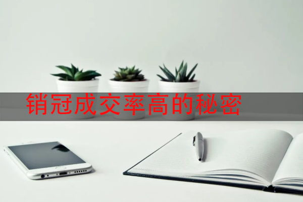 销冠成交率高的秘密，全在这个八个销售技巧
