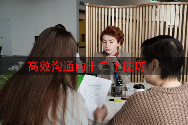 高效沟通的十二个技巧