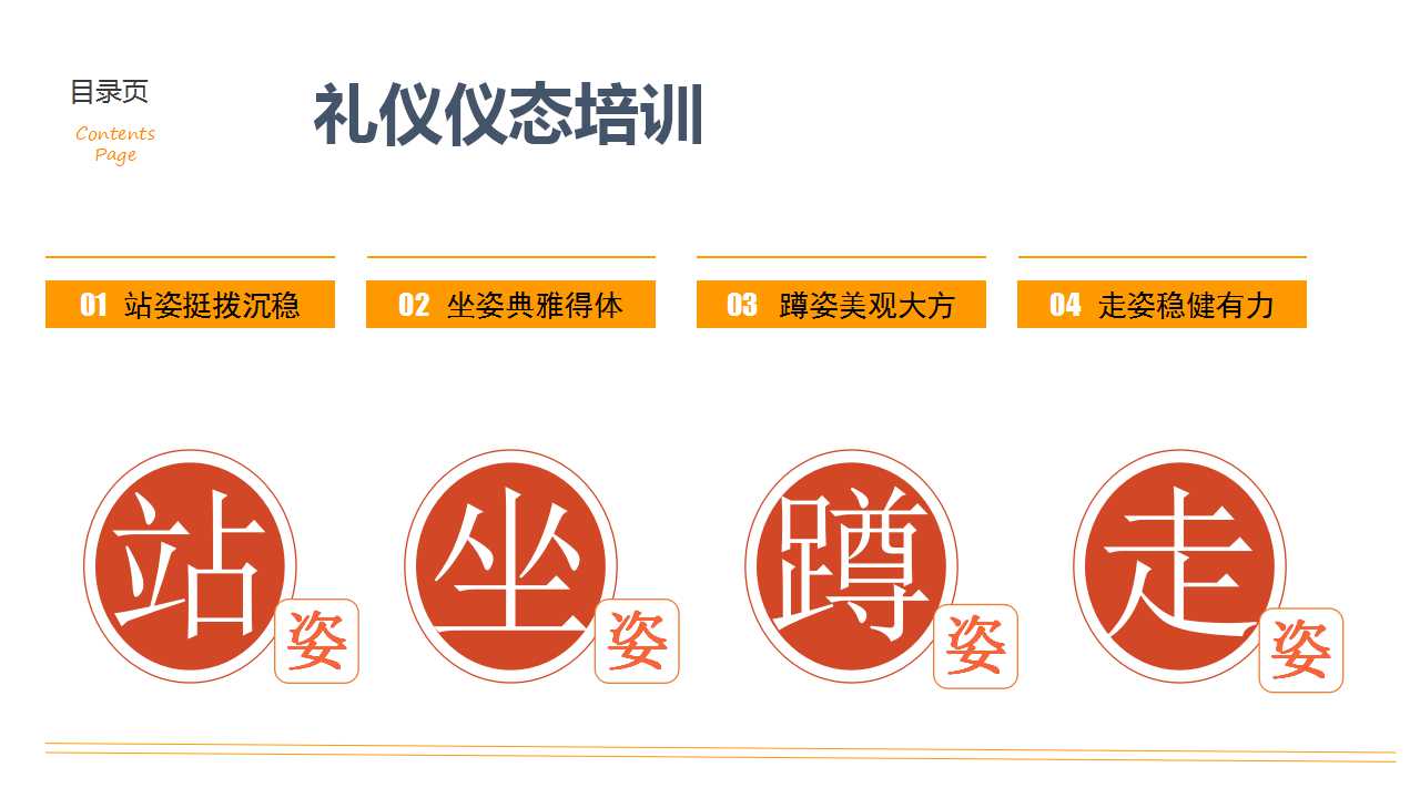 形体站姿反思站坐蹲走01礼行天下节选